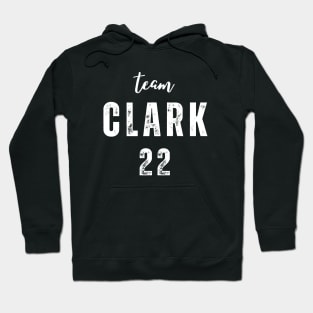 team clark 22 Jersey white Hoodie